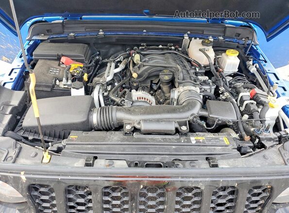 1C6HJTAG7ML613600 2021 JEEP GLADIATOR Blue Вид задньої частини салону