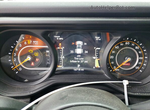 1C6HJTAG8RL130673 2024 JEEP GLADIATOR Gray Вид щитка приладів