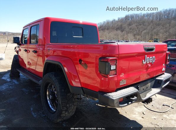 1C6HJTFG6LL189222 2020 JEEP GLADIATOR Красный Задняя левая четверть