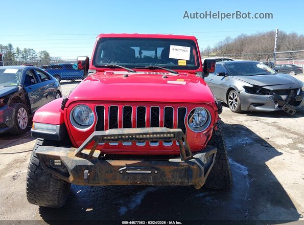 1C6HJTFG6LL189222 2020 JEEP GLADIATOR Красный Вид задней части салона