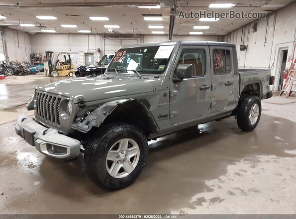 1C6JJTAG6PL516832 2023 JEEP GLADIATOR Gray Առջևի ձախ երեք քառորդ տեսարան