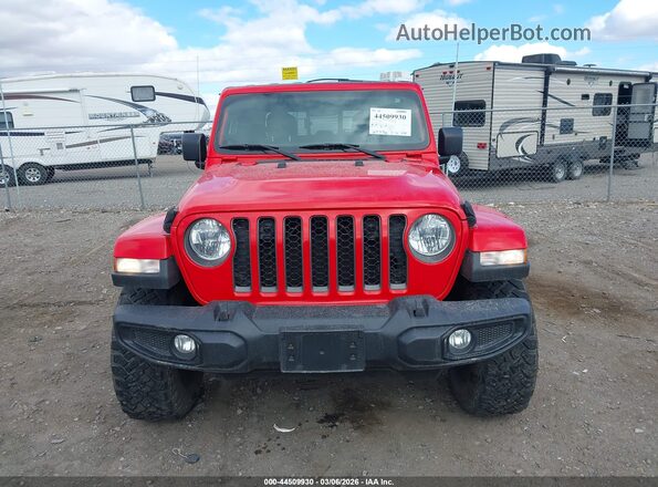 1C6JJTAM3ML513260 2021 JEEP GLADIATOR Red Instrument cluster view