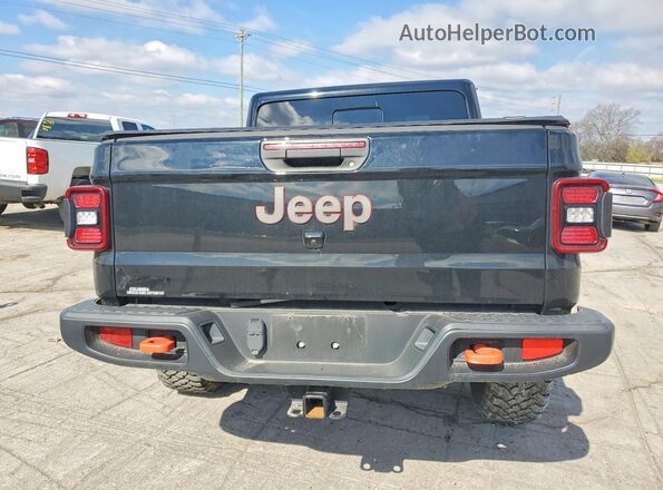 1C6JJTEG0ML529498 2021 JEEP GLADIATOR Черный Вид сзади