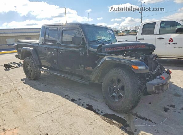 1C6JJTEG0ML529498 2021 JEEP GLADIATOR Черный Передняя правая четверть