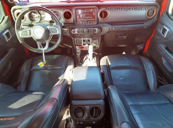 1C6JJTEG0ML617645 2021 JEEP GLADIATOR Red Vista del salpicadero