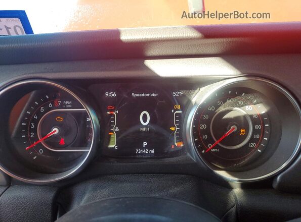 1C6JJTEG0ML617645 2021 JEEP GLADIATOR Red Vista del cuadro de instrumentos