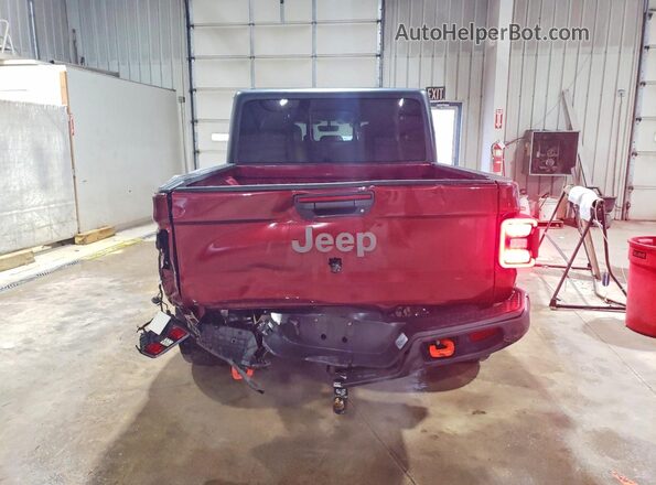 1C6JJTEG3ML581823 2021 JEEP GLADIATOR Burgundy Vista trasera