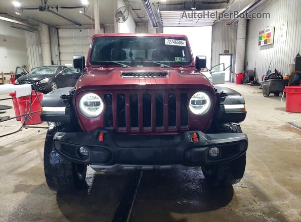 1C6JJTEG3ML581823 2021 JEEP GLADIATOR Burgundy Vista frontal