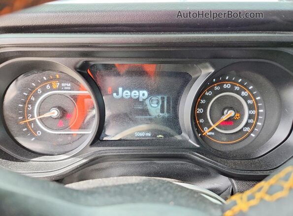 1C6PJTAG8SL505737 2025 JEEP GLADIATOR White Вид щитка приладів