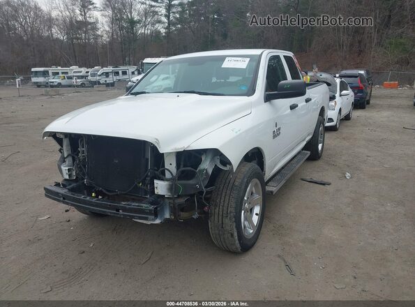 1C6RR7FG7JS209940 2018 RAM 1500 White Առջևի ձախ երեք քառորդ տեսարան
