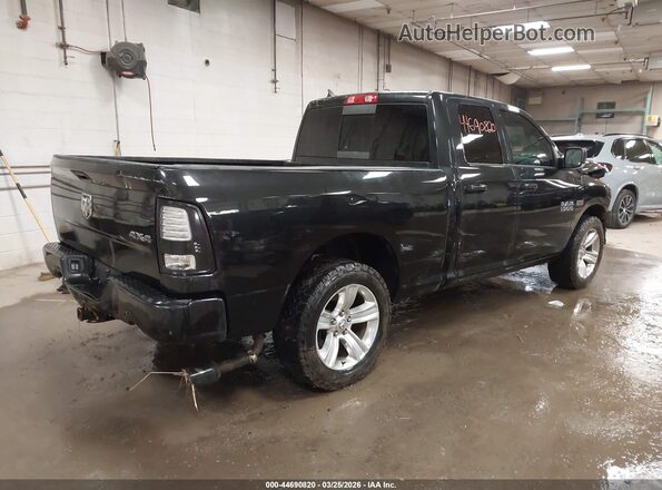1C6RR7HT4GS139784 2016 RAM 1500 Черный Задняя правая четверть