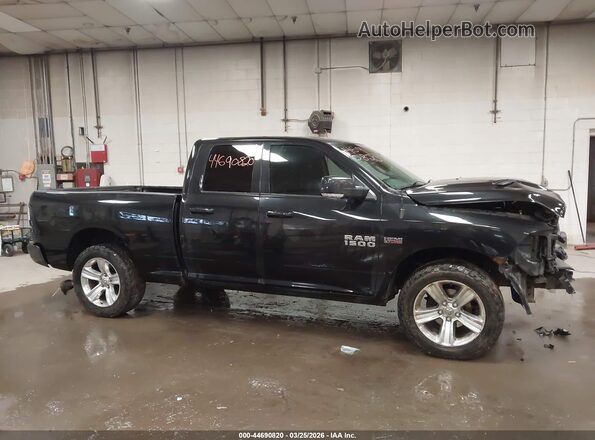 1C6RR7HT4GS139784 2016 RAM 1500 Черный Вид задней части салона
