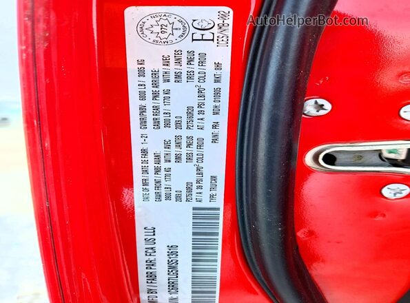 1C6RR7LG5MS513616 2021 RAM 1500 Red Շարժիչի բաժամունքի տեսք
