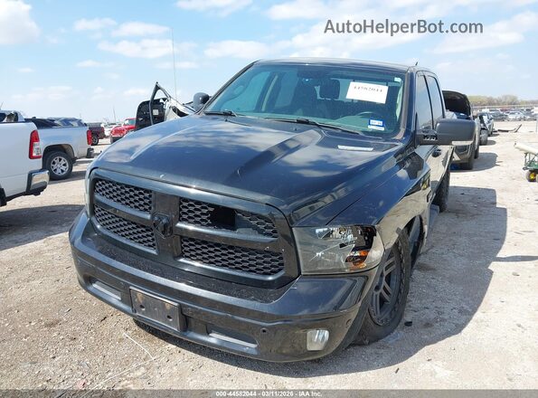 1C6RR7LT4JS237728 2018 RAM 1500 Black Առջևի ձախ երեք քառորդ տեսարան