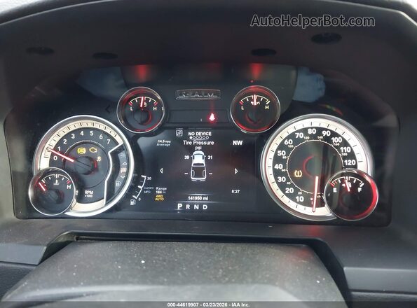 1C6RR7MT7HS621902 2017 RAM 1500 Black Rear seats view