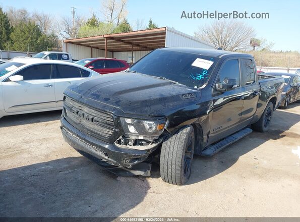 1C6RREBT6MN630087 2021 RAM 1500 Black წინა მარცხენა ხედი სამი მეოთხედიდან