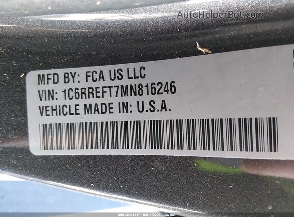 1C6RREFT7MN816246 2021 RAM 1500 Gray 