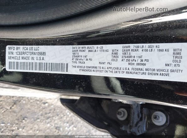 1C6SRFCT0RN109685 2024 RAM 1500 Black Вид підкапотного простору