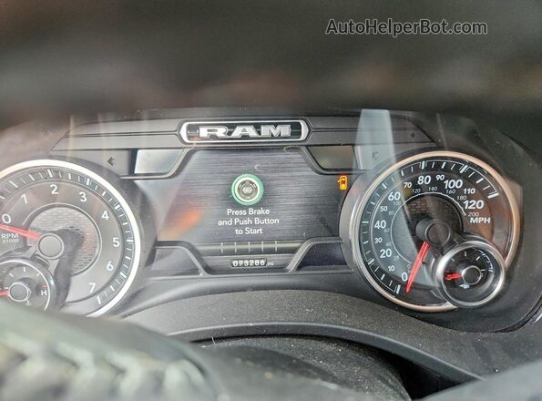 1C6SRFFT3MN674744 2021 RAM 1500 Черный Вид щитка приборов