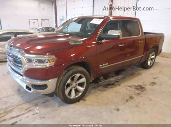 1C6SRFHT7KN525845 2019 RAM 1500 Red Առջևի ձախ երեք քառորդ տեսարան