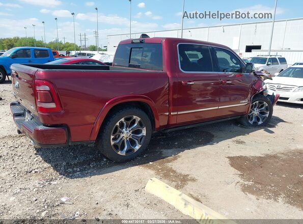 1C6SRFHT7NN132500 2022 RAM 1500 Burgundy უკანა მარჯვენა