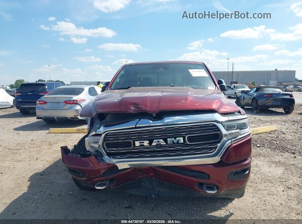1C6SRFHT7NN132500 2022 RAM 1500 Burgundy ხელსაწყოთა პანელის ხედი