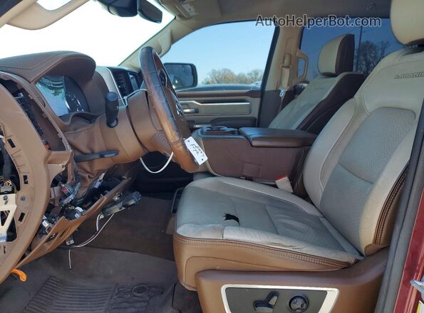 1C6SRFJT7MN676374 2021 RAM 1500 Burgundy Front interior view