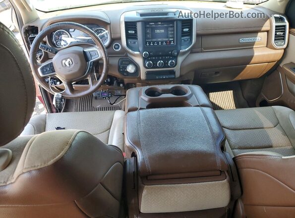1C6SRFJT7MN676374 2021 RAM 1500 Burgundy Dashboard view