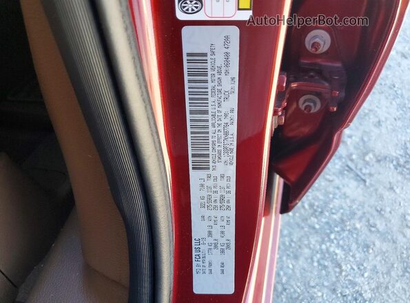 1C6SRFST7KN887764 2019 RAM 1500 Burgundy Widok naklejki z numerem VIN