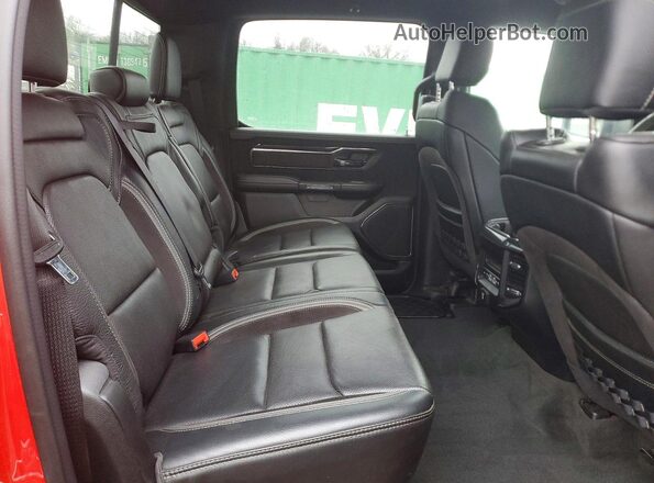 1C6SRFU9XMN779451 2021 RAM 1500 Red Rear seats view