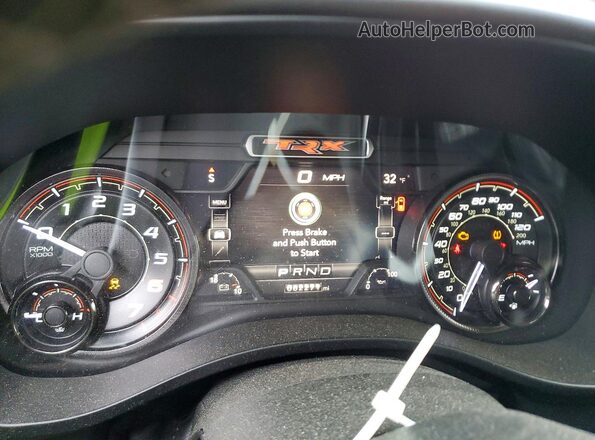 1C6SRFU9XMN779451 2021 RAM 1500 Red Instrument cluster view