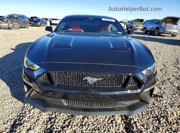 1FA6P8CF0M5146708 2021 FORD MUSTANG Black Դիմացի տեսք