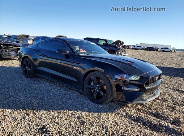 1FA6P8CF0M5146708 2021 FORD MUSTANG Black Առջևի աջ