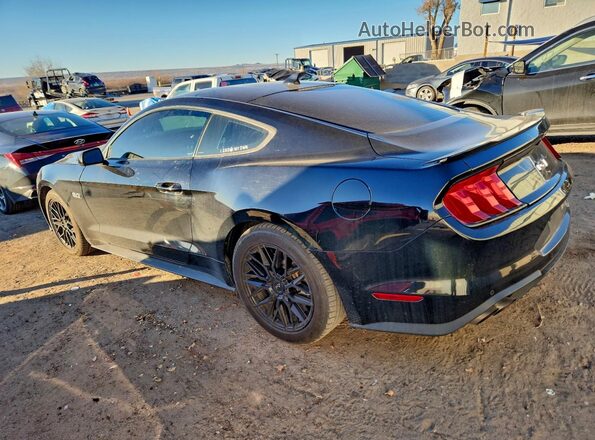1FA6P8CF1M5105374 2021 FORD MUSTANG Black Tył lewy