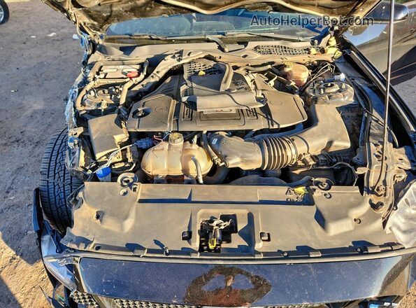 1FA6P8CF1M5105374 2021 FORD MUSTANG Black Widok wnętrza z tyłu