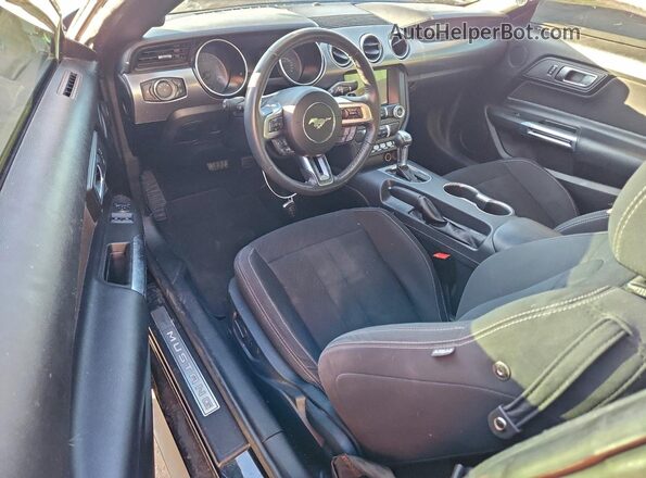 1FA6P8CF1M5105374 2021 FORD MUSTANG Black Widok deski rozdzielczej