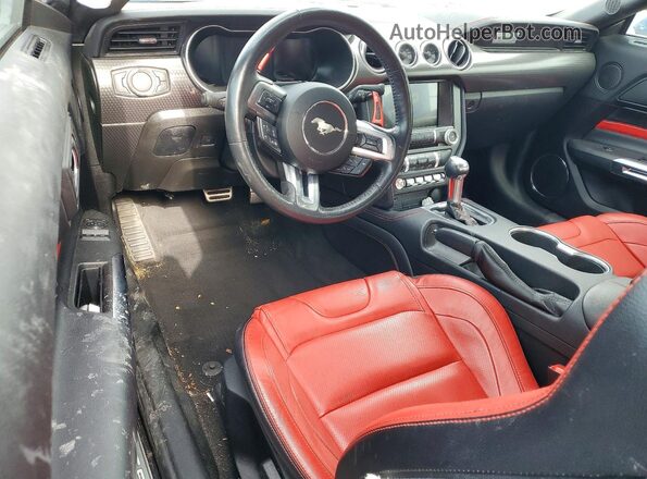 1FA6P8CF1M5156910 2021 FORD MUSTANG Синий Вид панели приборов