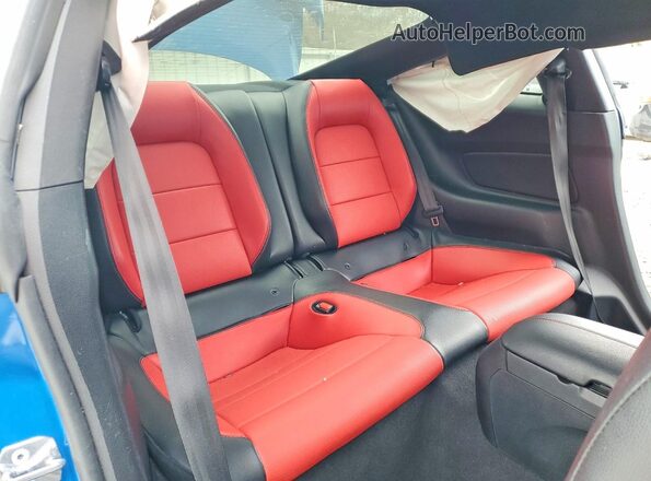 1FA6P8CF1M5156910 2021 FORD MUSTANG Синий Вид задних сидений