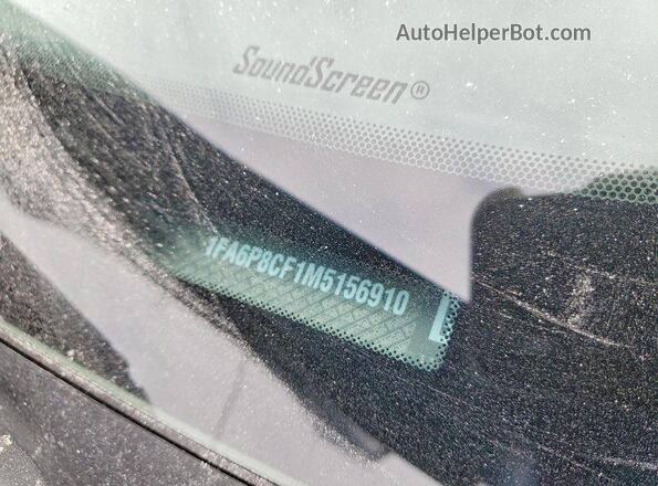 1FA6P8CF1M5156910 2021 FORD MUSTANG Синий Вид подкапотного пространства