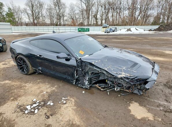 1FA6P8CF2N5136389 2022 FORD MUSTANG Black Przód prawy