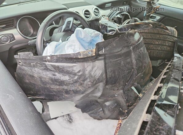 1FA6P8CF2N5136389 2022 FORD MUSTANG Black Widok deski rozdzielczej