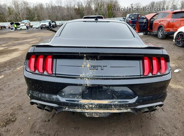 1FA6P8CF2N5136389 2022 FORD MUSTANG Black Widok z tyłu