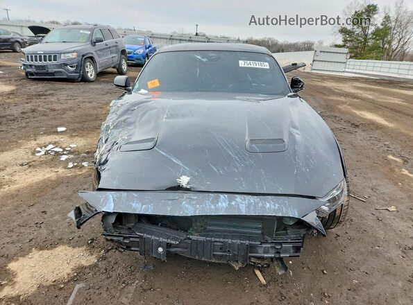 1FA6P8CF2N5136389 2022 FORD MUSTANG Black Widok z przodu
