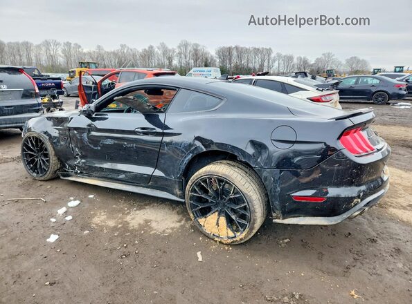 1FA6P8CF2N5136389 2022 FORD MUSTANG Black Tył lewy