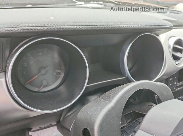 1FA6P8CF2N5136389 2022 FORD MUSTANG Black Widok zestawu wskaźników