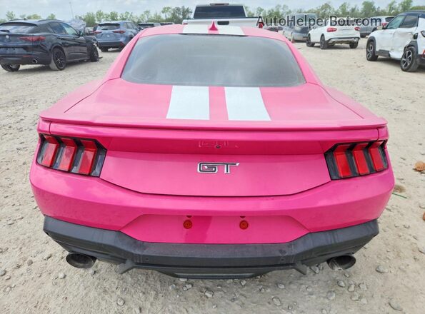 1FA6P8CF2R5411362 2024 FORD MUSTANG Pink Rear view