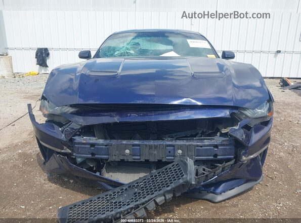 1FA6P8CF3J5146312 2018 FORD MUSTANG Blue Вид щитка приладів