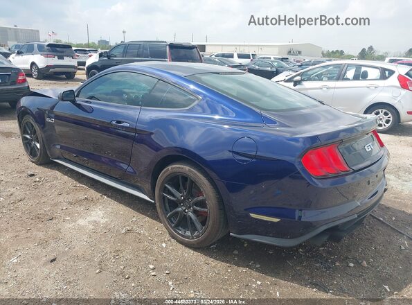1FA6P8CF3J5146312 2018 FORD MUSTANG Blue Задня ліва чверть
