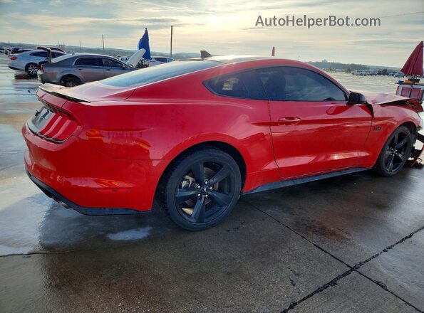 1FA6P8CF3M5121219 2021 FORD MUSTANG Red Tył prawy