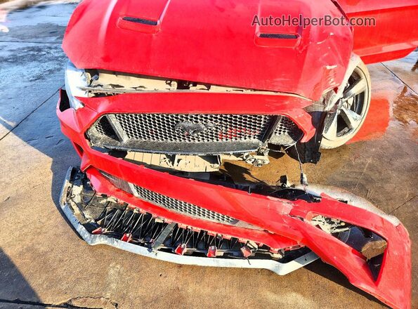 1FA6P8CF3M5121219 2021 FORD MUSTANG Red Widok wnętrza z tyłu